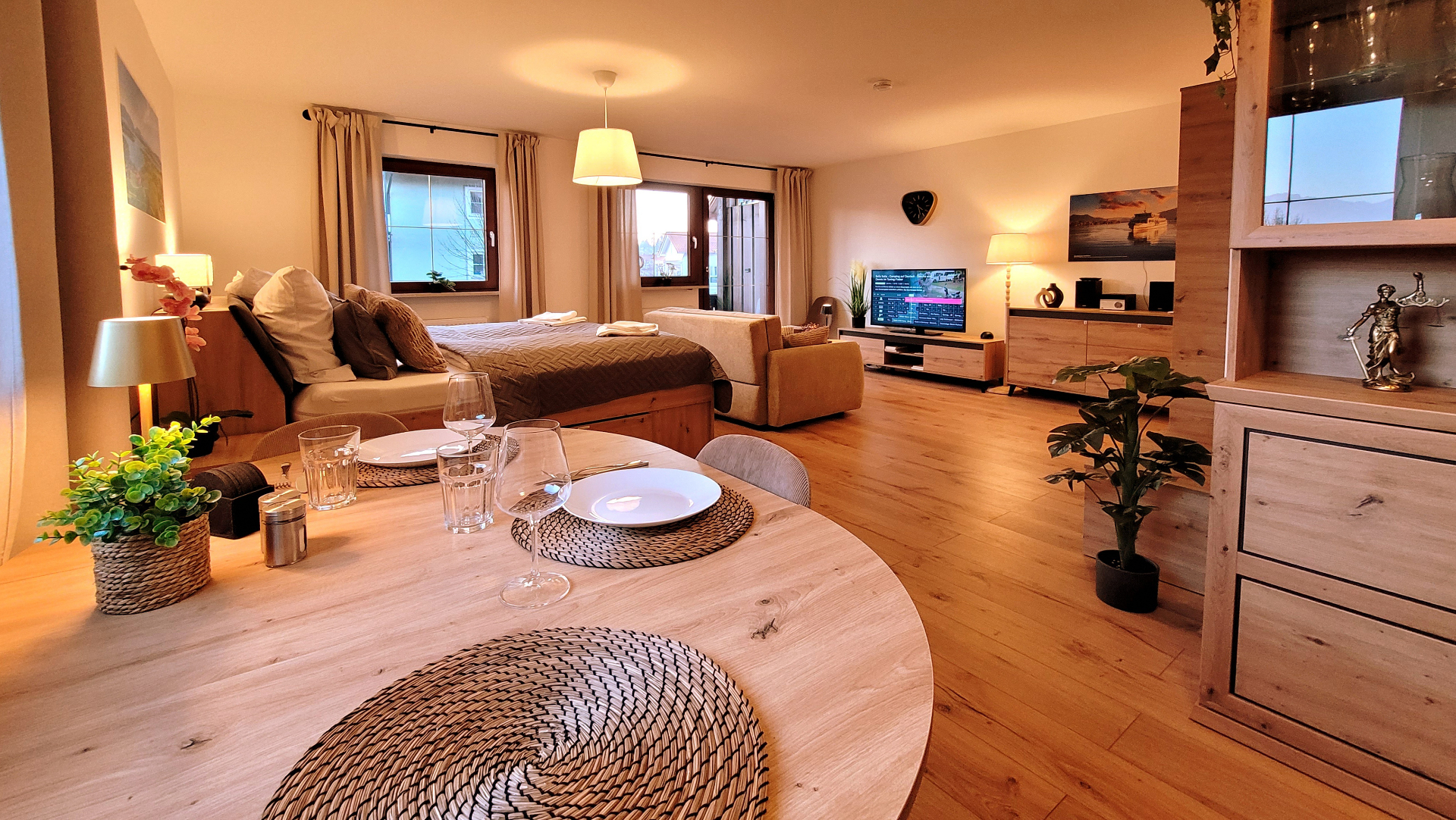 Wohnbereich Cosy Prien Apartment